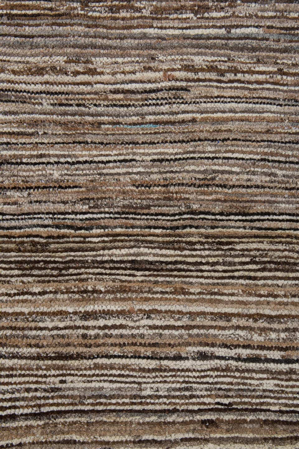 2' x 9' one-of-a-kind handmade vintage Tulu runner rug. Color palette: ivory, brown, taupe, camel, charcoal, beige, gray