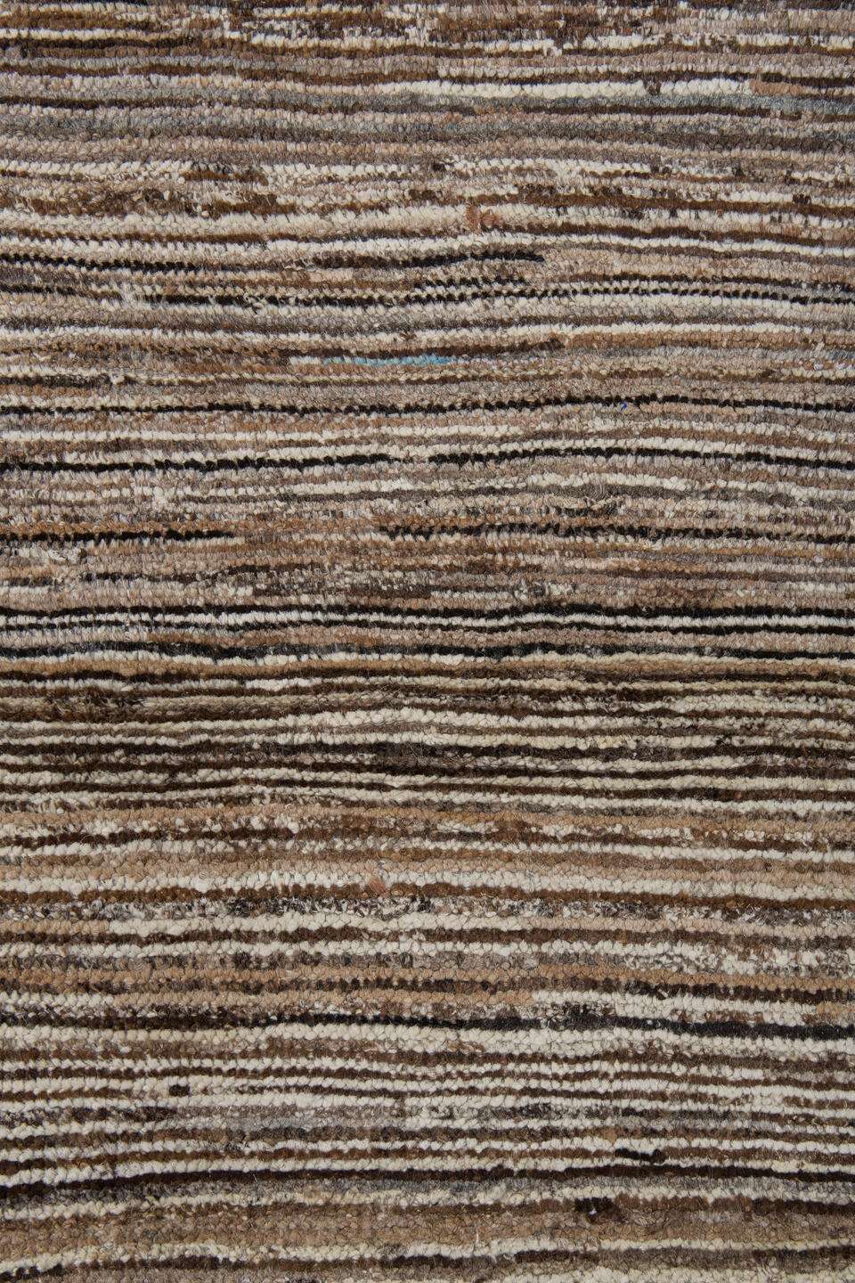 2' x 9' one-of-a-kind handmade vintage Tulu runner rug. Color palette: blue, brown, dark gray, gainsboro, gray, light gray