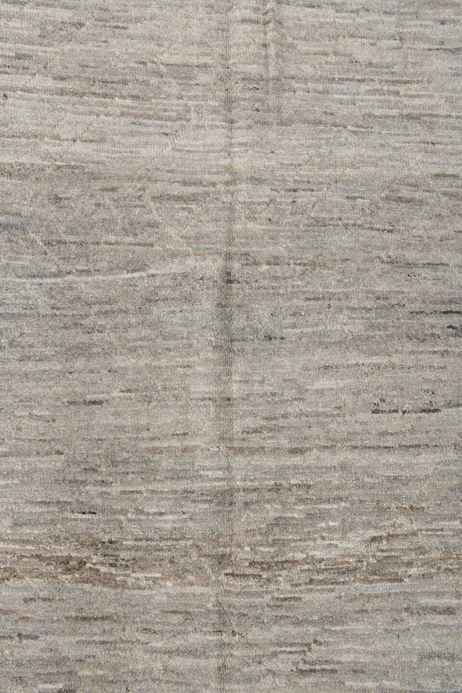 2' x 9' one-of-a-kind handmade vintage Tulu runner rug. Color palette: ivory, taupe, cream, beige, gray