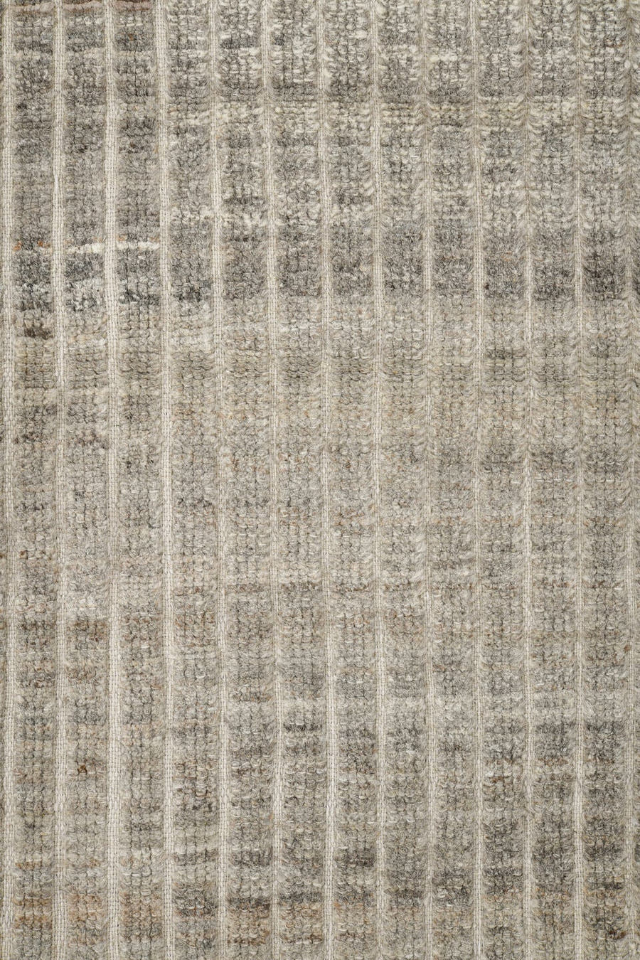 2' x 9' one-of-a-kind handmade vintage Tulu runner rug. Color palette: ivory, taupe, gray, cream, charcoal, beige, black