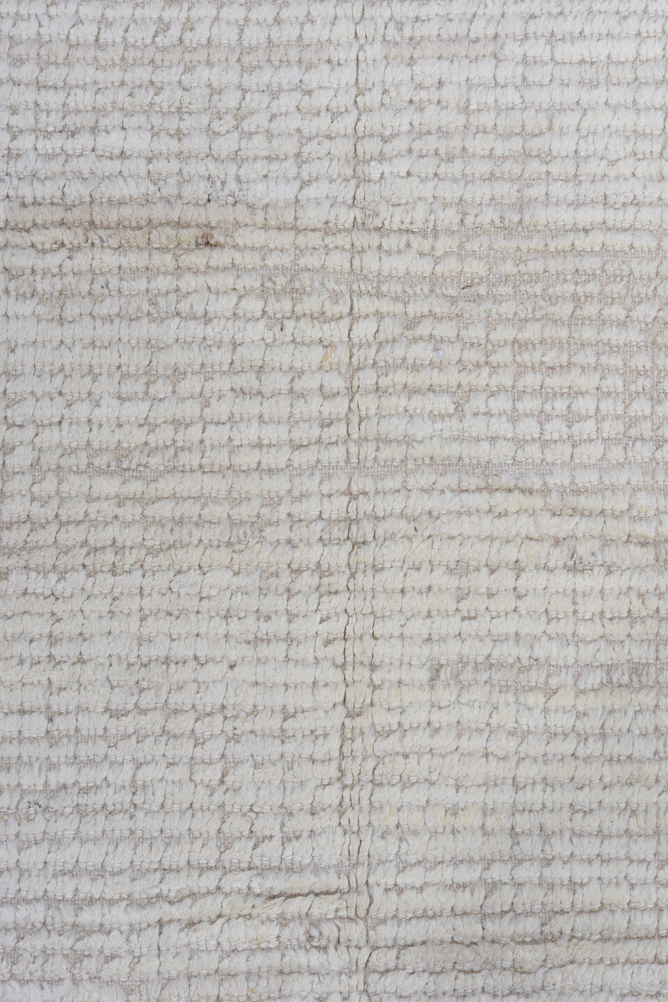 3' x 11' one-of-a-kind handmade vintage Tulu runner rug. Color palette: ivory, beige, taupe, cream, gray