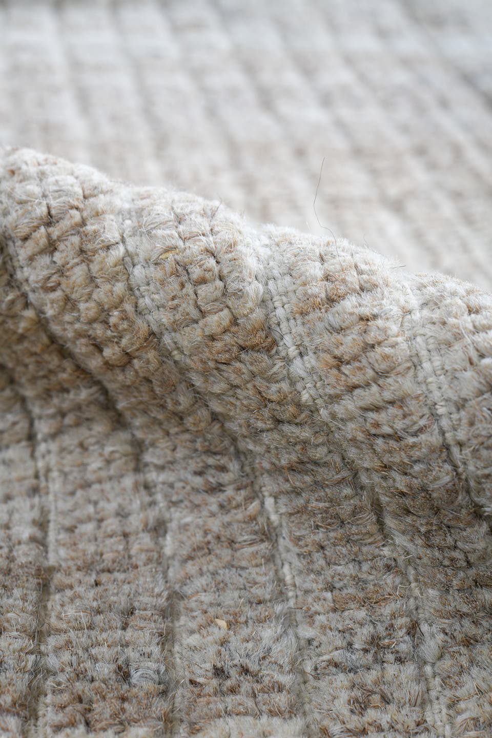 3' x 9' one-of-a-kind handmade vintage Tulu runner rug. Color palette: ivory, taupe, light_gray, beige, greige, gray