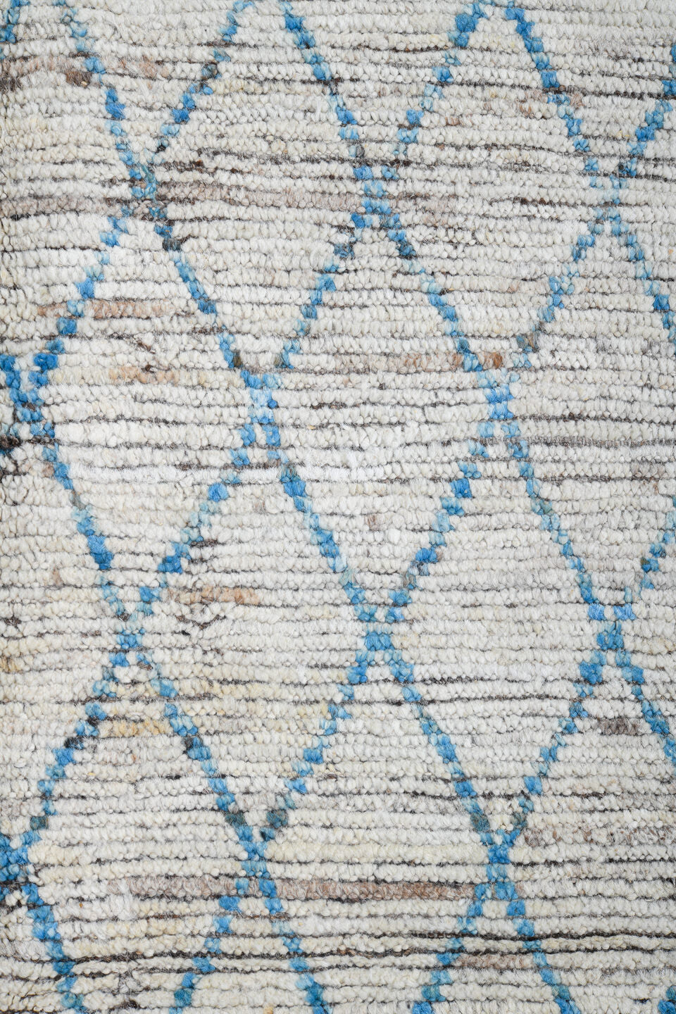 3' x 11' one-of-a-kind handmade vintage Tulu runner rug. Color palette: black, blue, dark gray, dim gray, gainsboro, gray