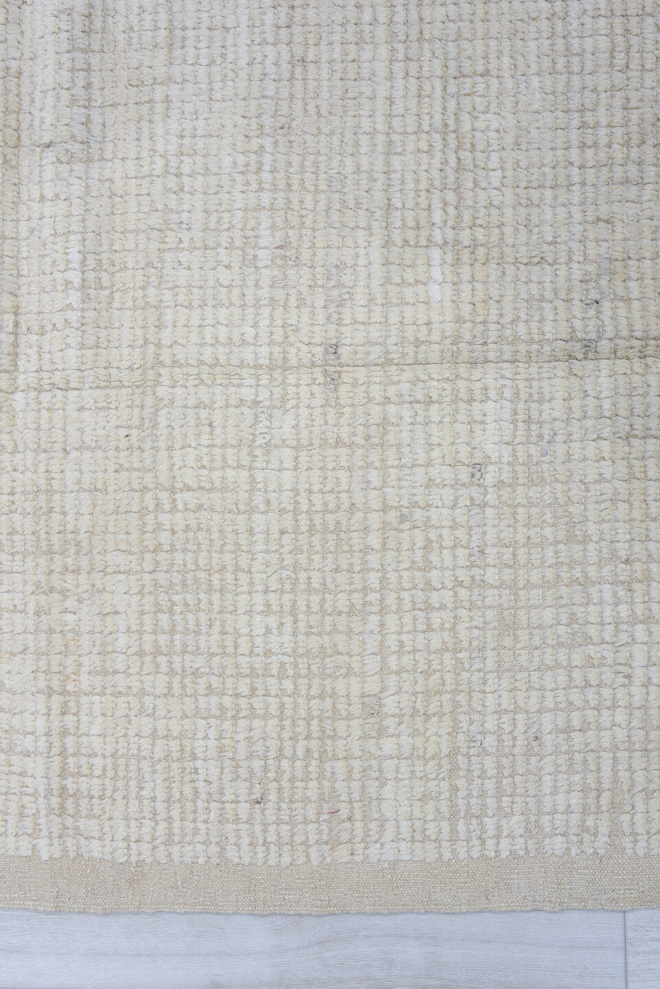 3' x 10' one-of-a-kind handmade vintage Tulu runner rug. Color palette: ivory, cream, beige, taupe, charcoal, gray, black