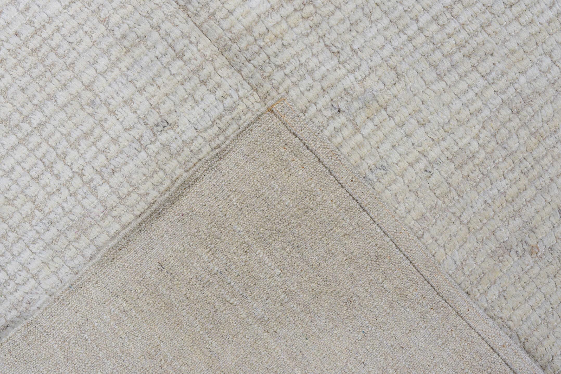 3' x 10' one-of-a-kind handmade vintage Tulu runner rug. Color palette: ivory, cream, beige, taupe, charcoal, gray, black
