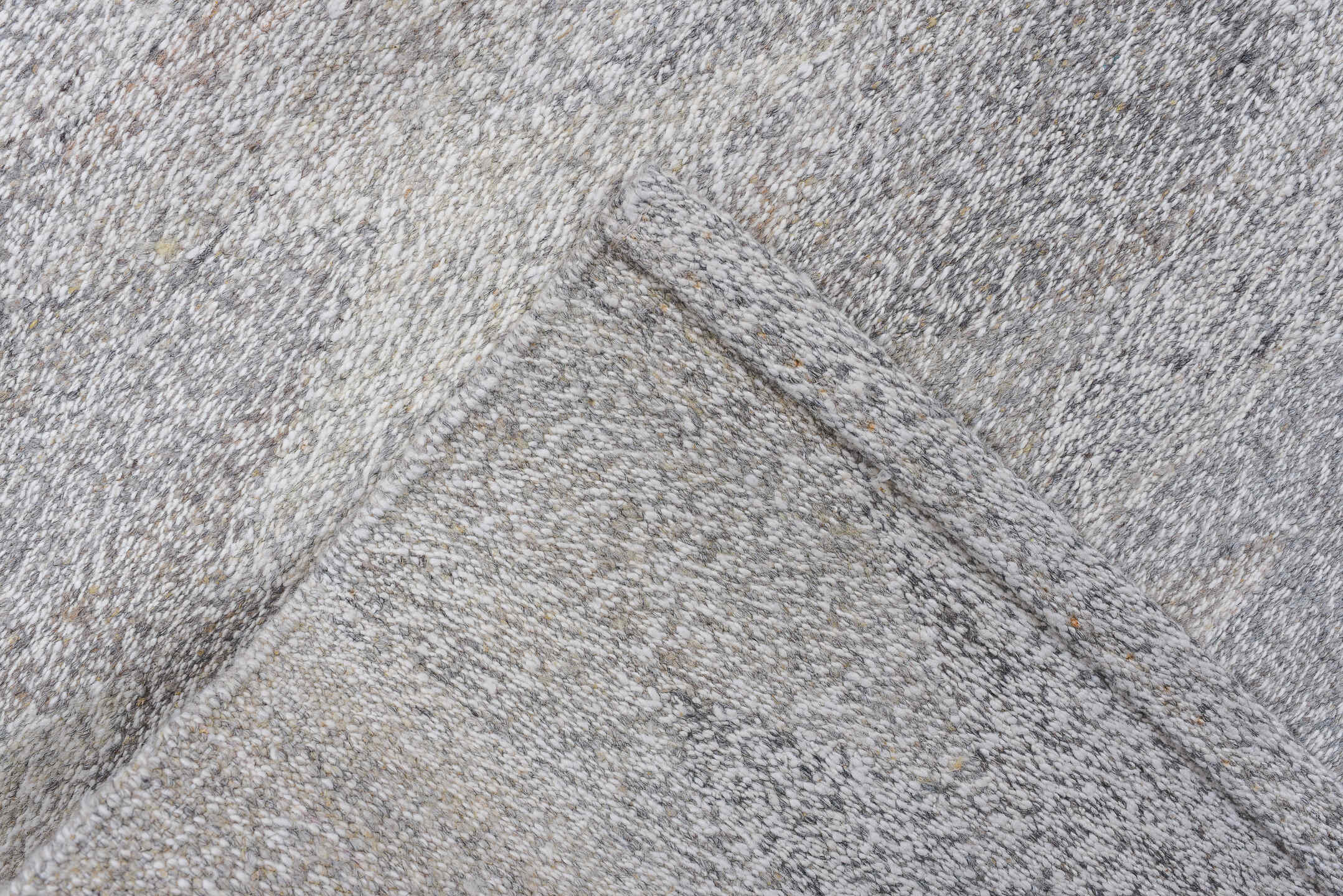 2' x 12' one-of-a-kind handmade vintage Kilim runner rug. Color palette: alice blue, dark gray, dim gray, gainsboro