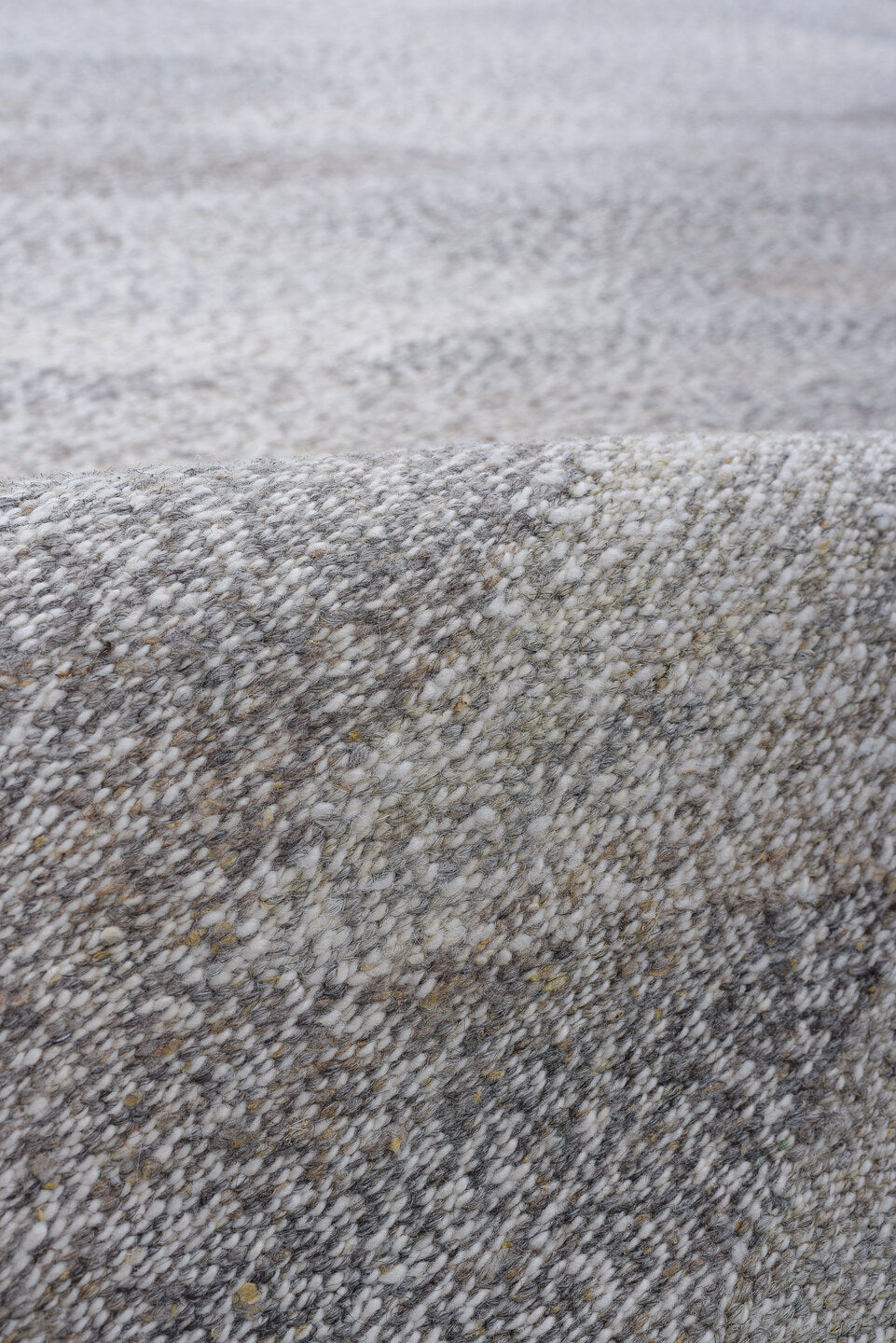 2' x 12' one-of-a-kind handmade vintage Kilim runner rug. Color palette: ivory, gray, taupe, cream, beige