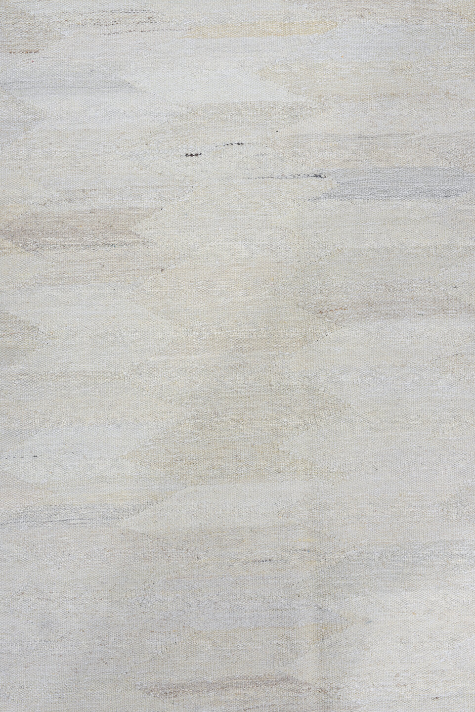 2' x 9' one-of-a-kind handmade vintage Kilim runner rug. Color palette: dark gray, gainsboro, gray, light blue, light gray