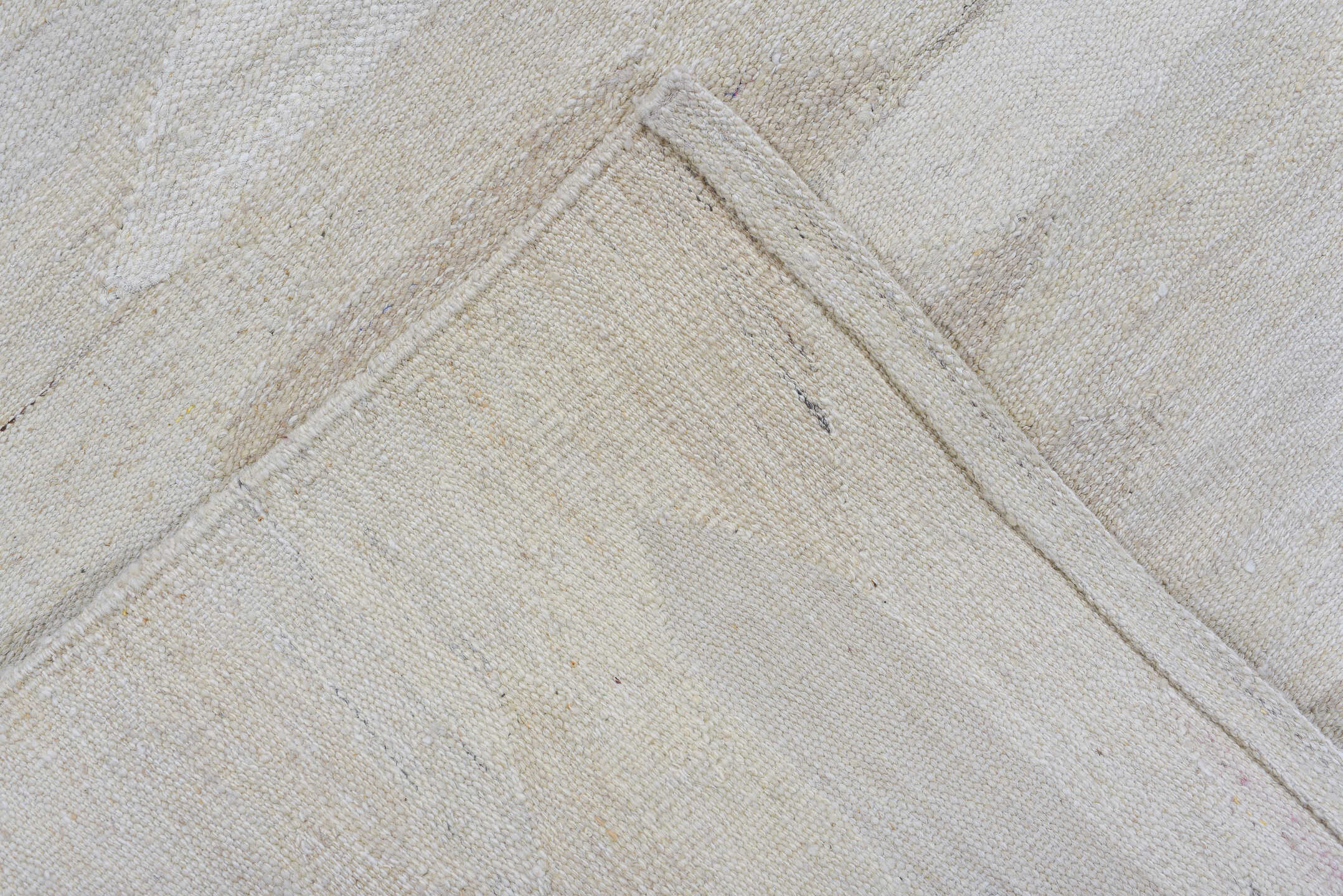 2' x 9' one-of-a-kind handmade vintage Kilim runner rug. Color palette: dark gray, gainsboro, gray, light blue, light gray