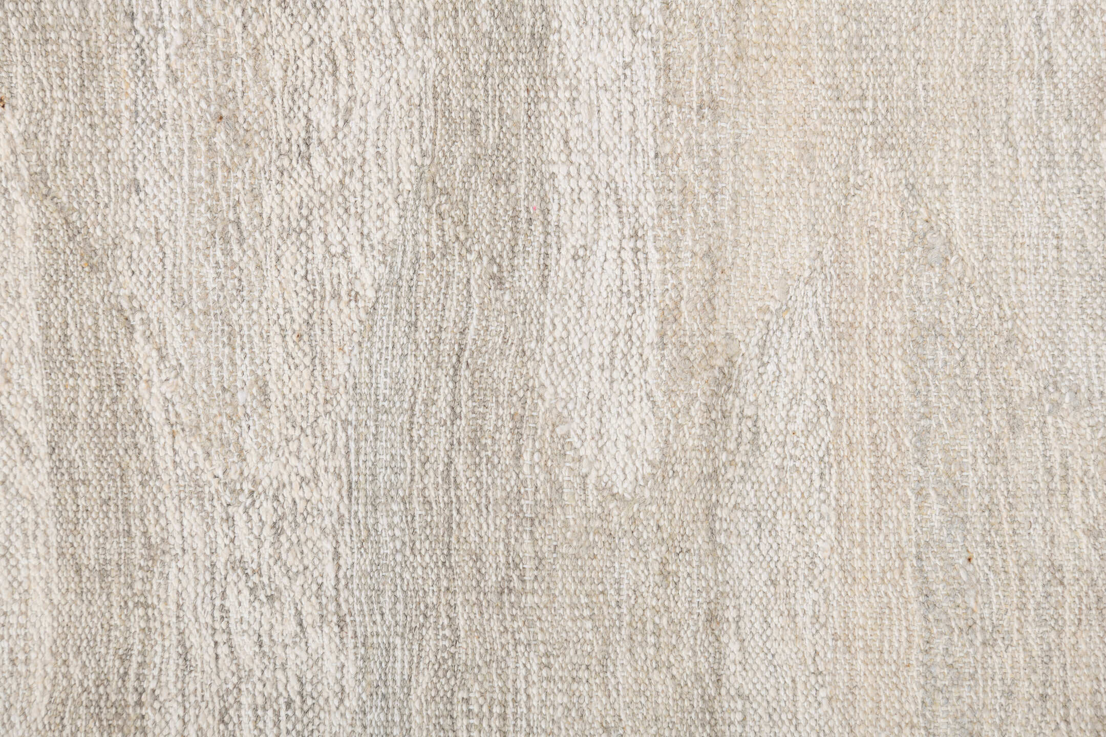 10' x 14' one-of-a-kind handmade vintage Tulu large size rug. Color palette: ivory, cream, taupe, light gray, beige, gray