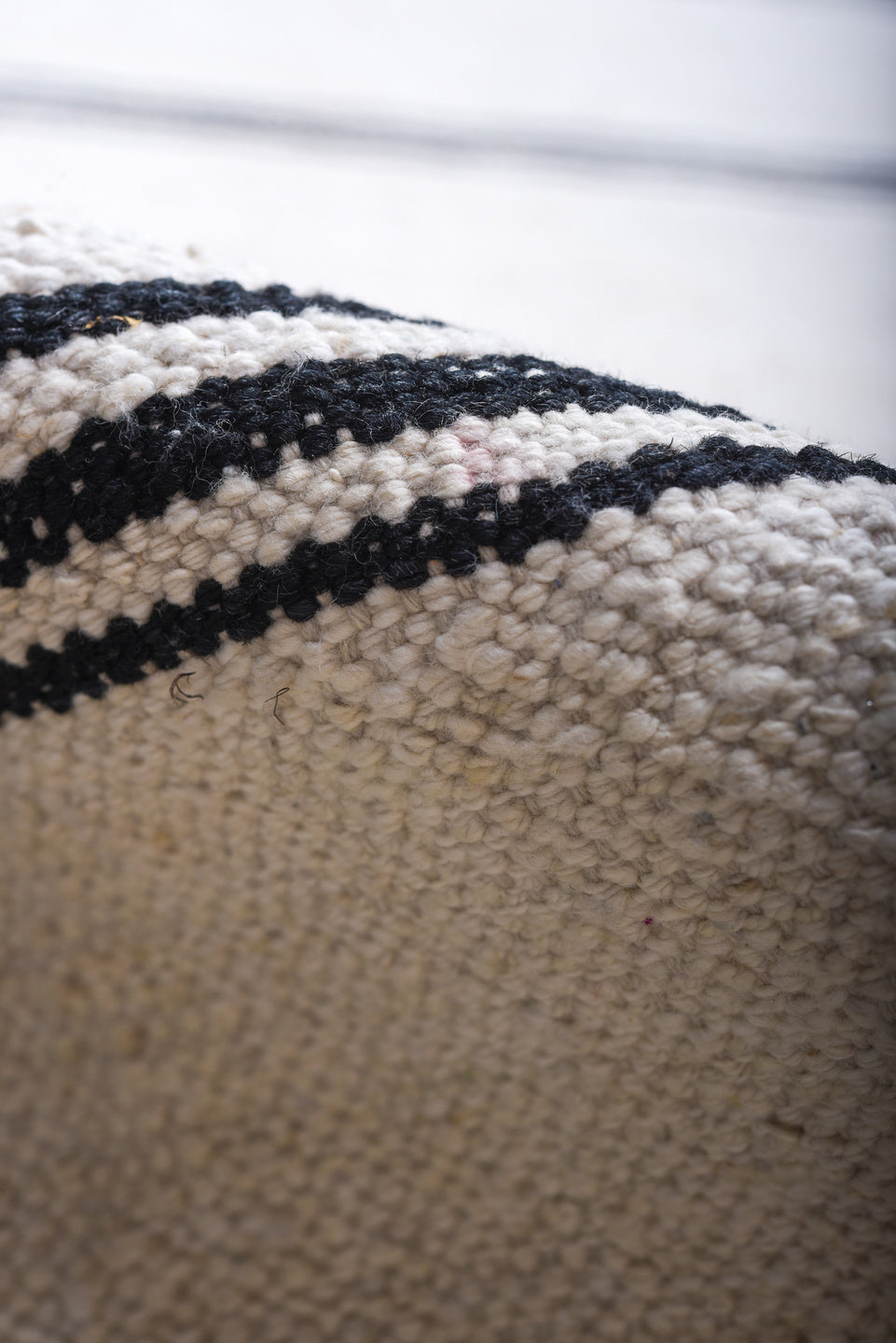 12' x 19' one-of-a-kind handmade vintage Kilim oversize rug. Color palette: black, charcoal, dark gray, dim gray, gainsboro