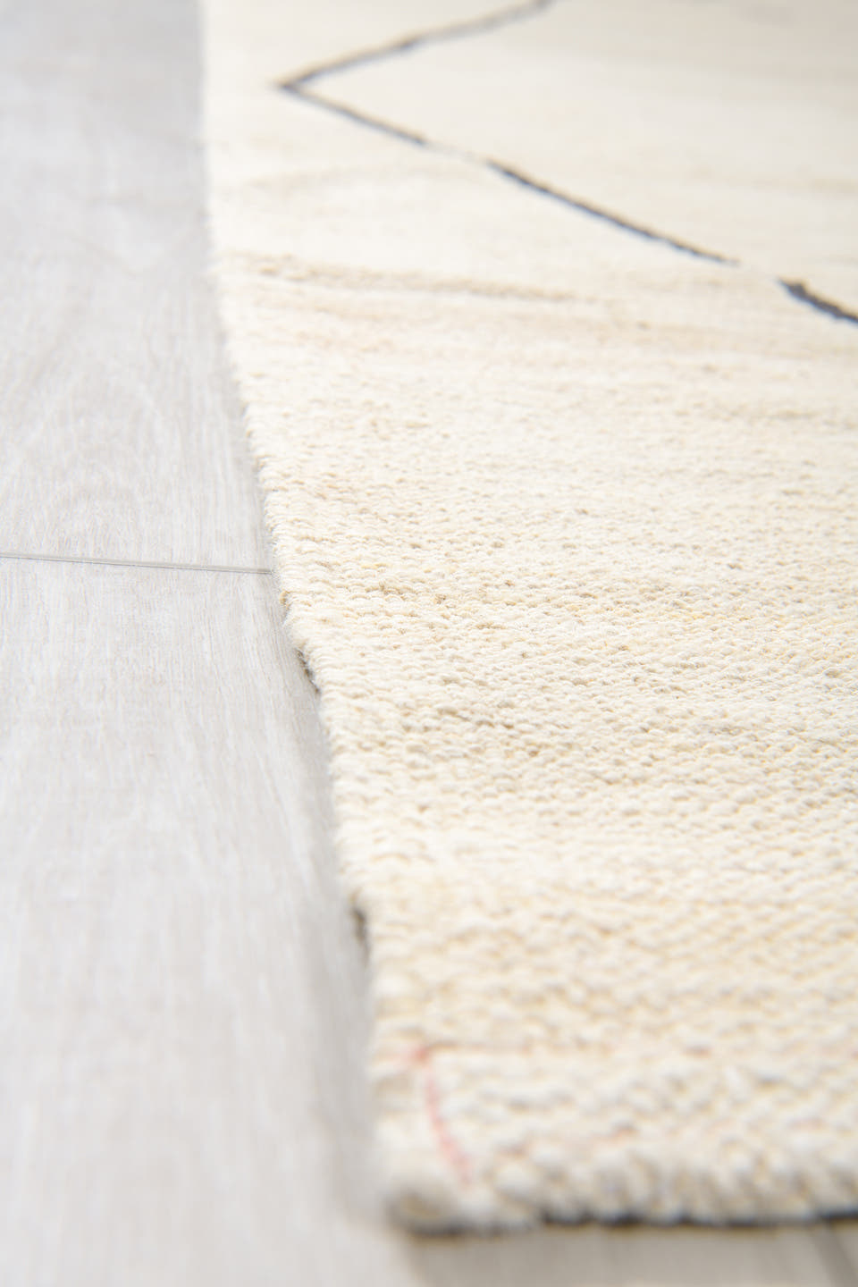 12' x 15' one-of-a-kind handmade vintage Kilim oversize rug. Color palette: ivory, charcoal, cream, gray, black