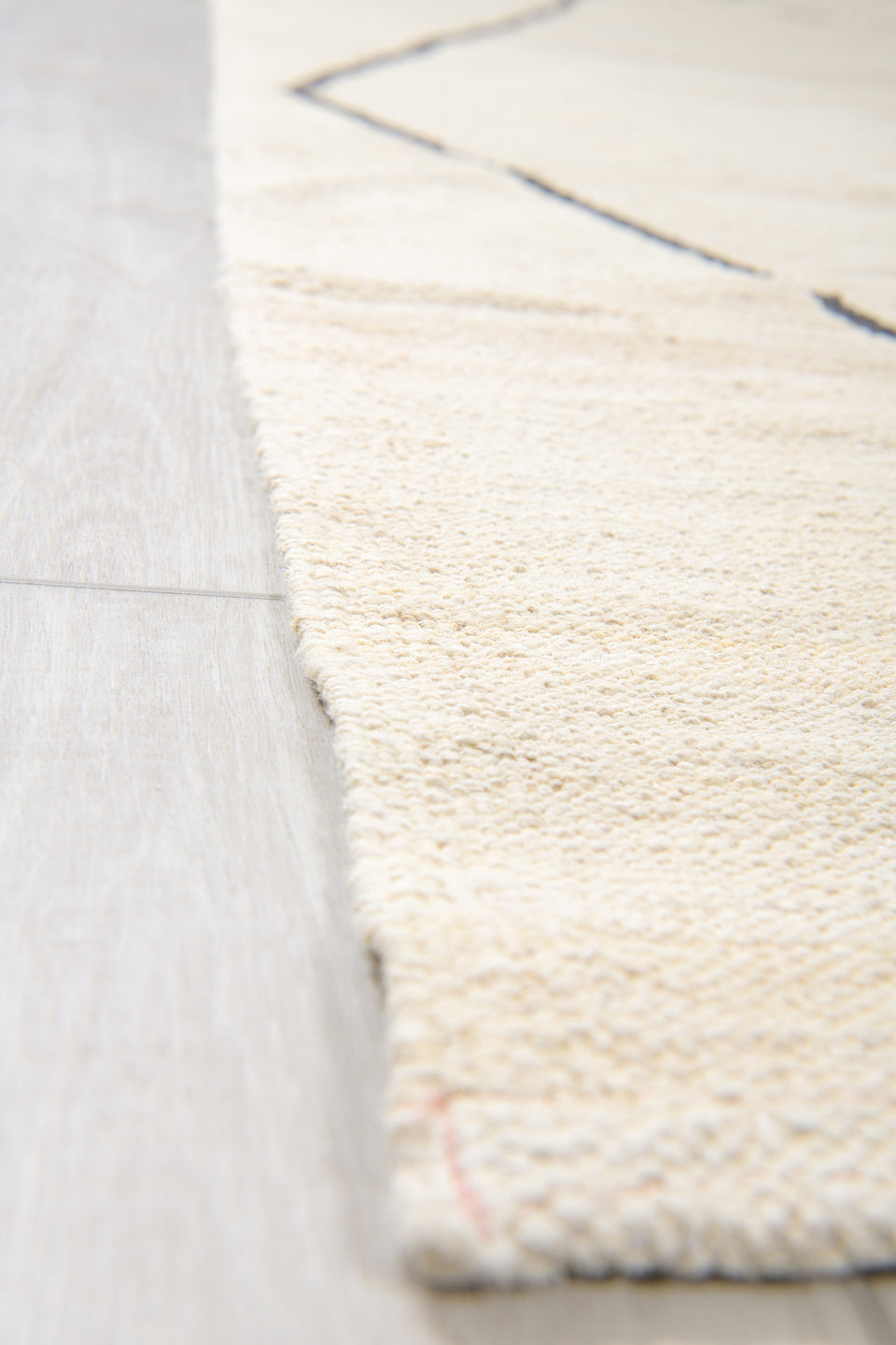 12' x 15' one-of-a-kind handmade vintage Kilim oversize rug. Color palette: ivory, charcoal, cream, gray, black
