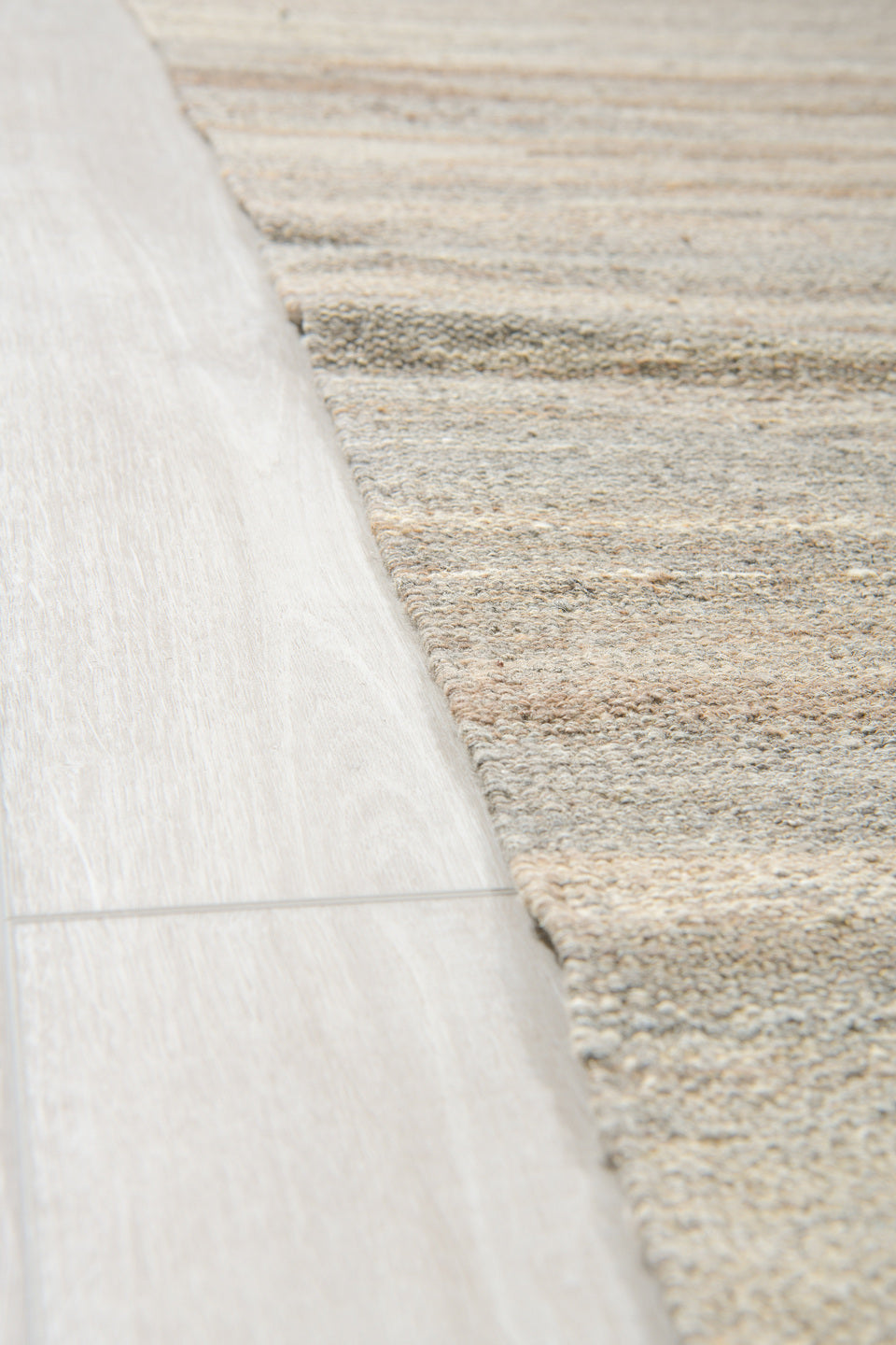 13' x 15' one-of-a-kind handmade vintage Kilim oversize rug. Color palette: taupe, ivory, gray, cream, greige, charcoal