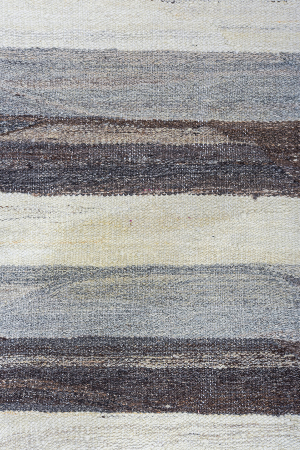 14' x 20' one-of-a-kind handmade vintage Tulu oversize rug. Color palette: black, blue, charcoal, dark gray, dim gray