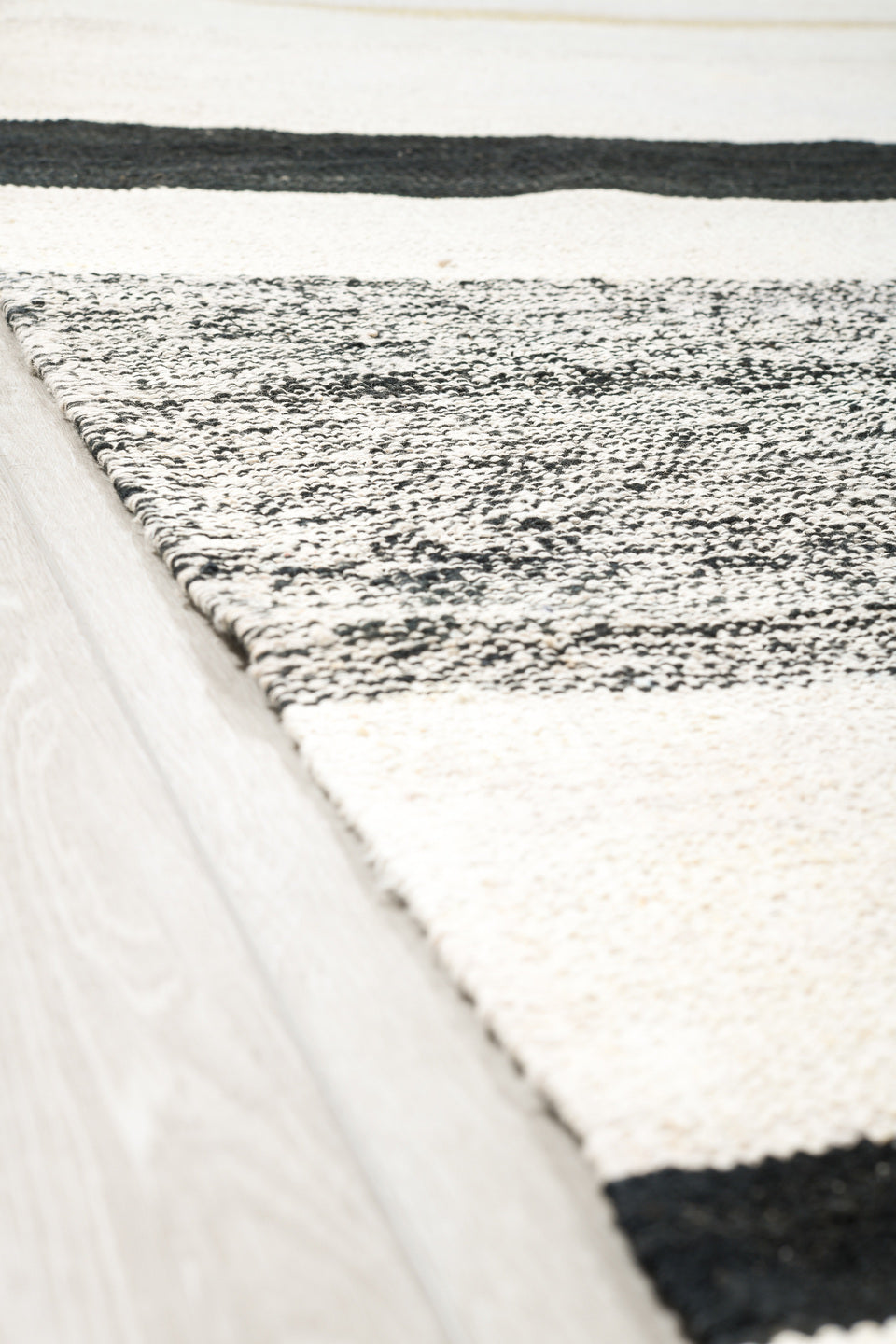 13' x 19' one-of-a-kind handmade vintage Kilim oversize rug. Color palette: ivory, black, charcoal, cream, gray