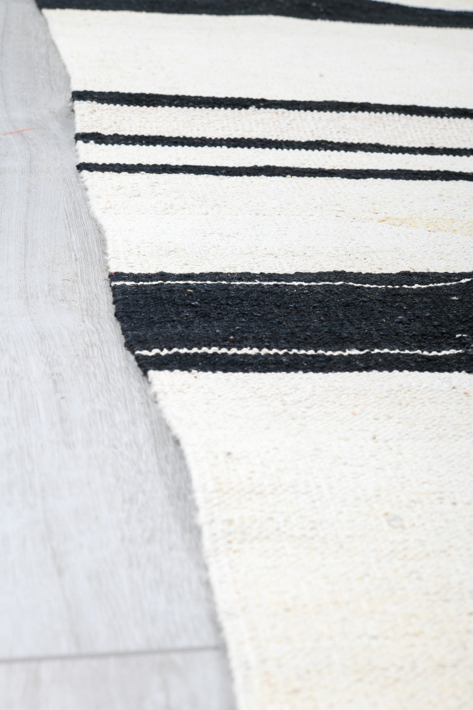 13' x 15' one-of-a-kind handmade vintage Kilim oversize rug. Color palette: ivory, charcoal, black, cream, taupe, gray