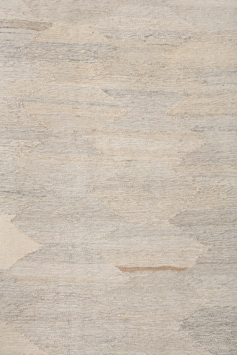 10' x 14' one-of-a-kind handmade vintage Kilim large size rug. Color palette: antiquewhite, brown, dark gray, gray