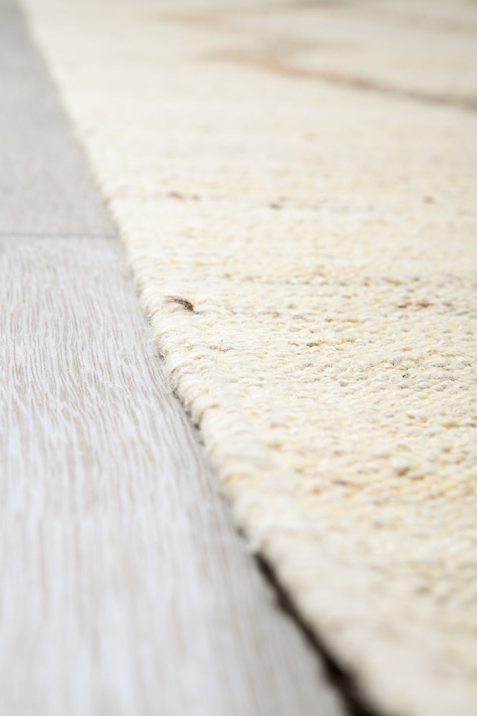 14' x 19' one-of-a-kind handmade vintage Kilim oversize rug. Color palette: ivory, taupe, cream, beige, gray