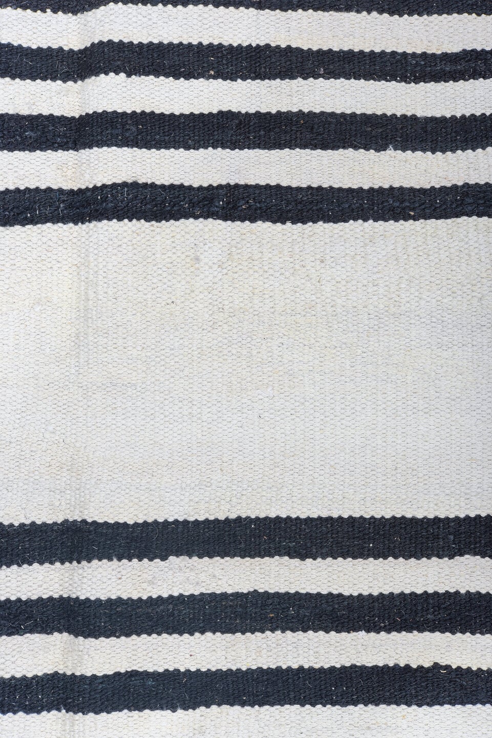 13' x 19' one-of-a-kind handmade vintage Kilim oversize rug. Color palette: ivory, black