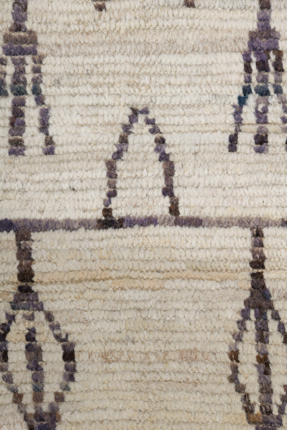 10' x 14' one-of-a-kind handmade vintage Tulu large size rug. Color palette: ivory, charcoal, taupe, gray, black, beige