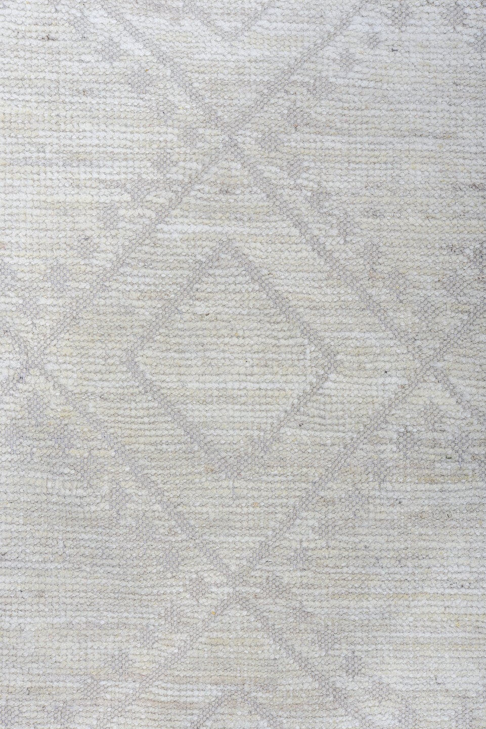 8' x 10' one-of-a-kind handmade vintage Tulu large size rug. Color palette: ivory, cream, taupe, beige, sand, gray