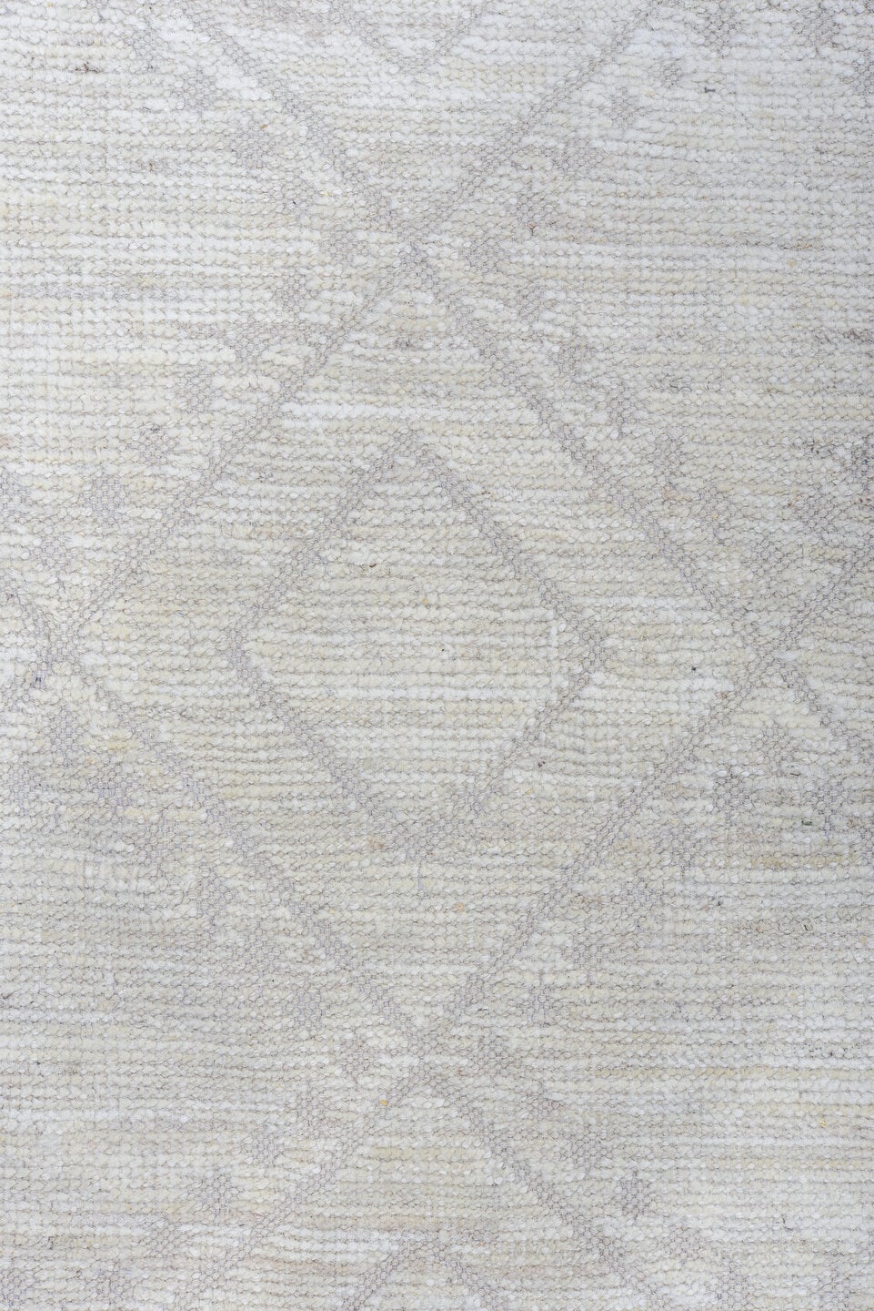 8' x 10' one-of-a-kind handmade vintage Tulu large size rug. Color palette: ivory, cream, taupe, beige, sand, gray