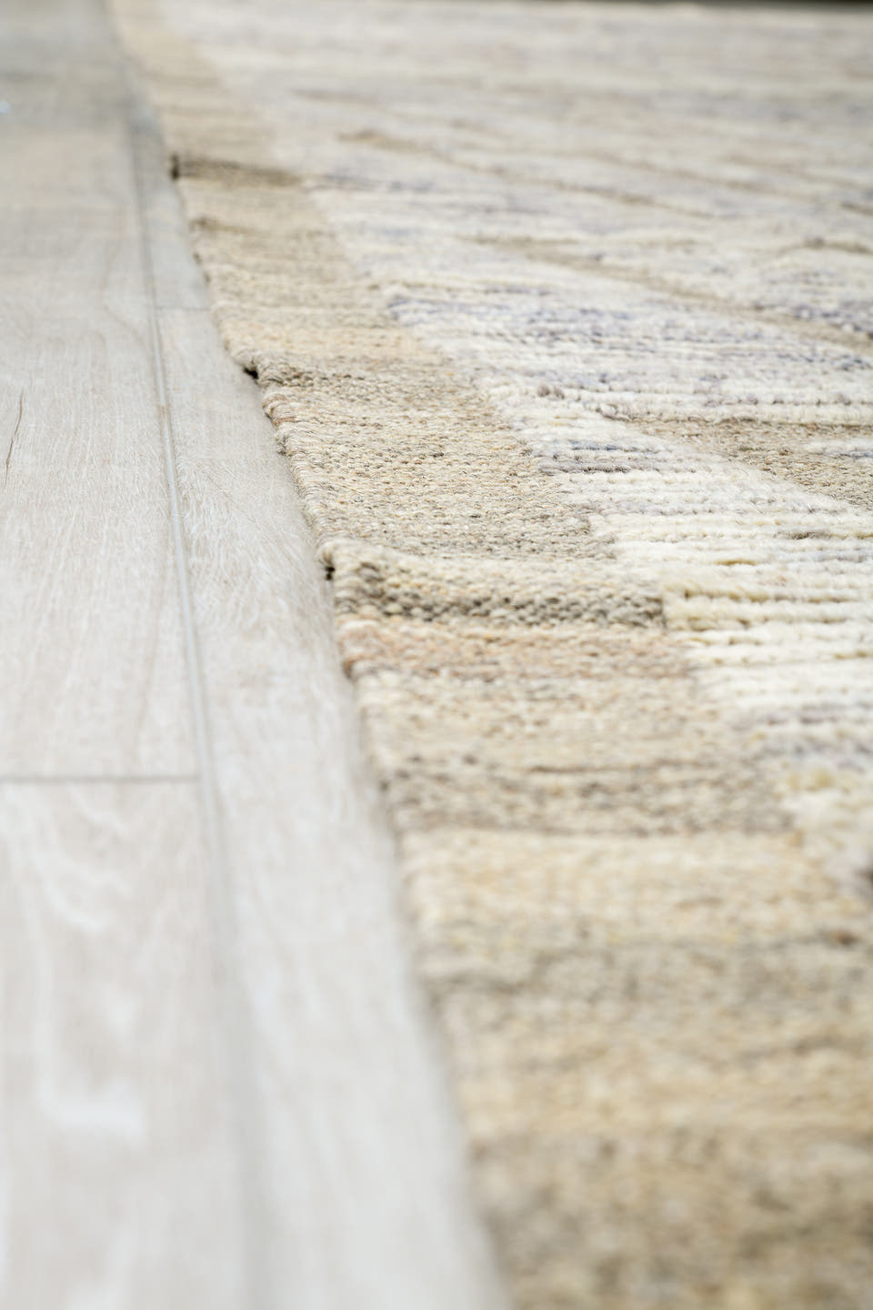 8' x 10' one-of-a-kind handmade vintage Tulu large size rug. Color palette: ivory, taupe, beige, gray