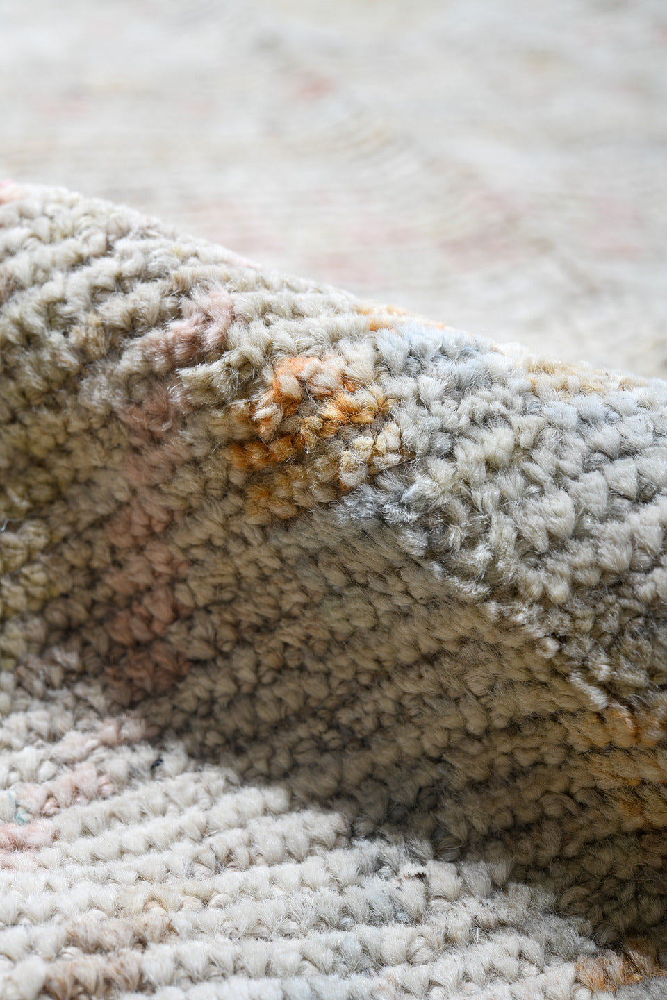 14' x 19' one-of-a-kind handmade vintage Tulu oversize rug. Color palette: black, brown, charcoal, dark gray, gainsboro