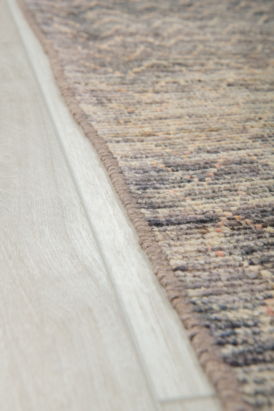 8' x 10' one-of-a-kind handmade vintage Tulu large size rug. Color palette: black, blue, brown, charcoal, dark gray