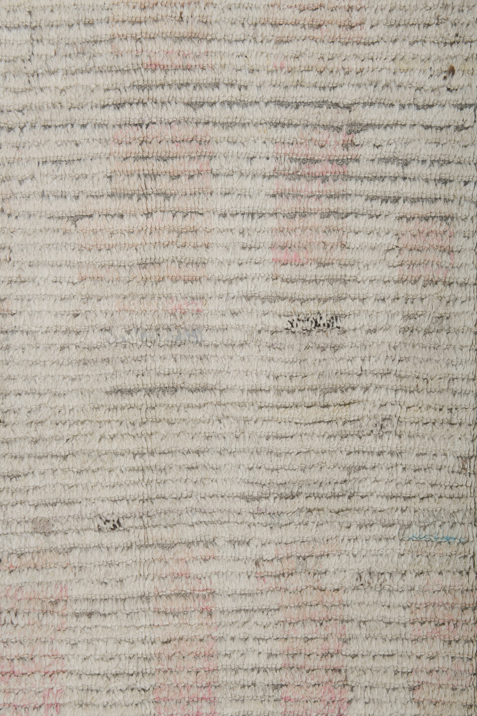 8' x 11' one-of-a-kind handmade vintage Tulu large size rug. Color palette: antiquewhite, dim gray, gray, light gray, linen