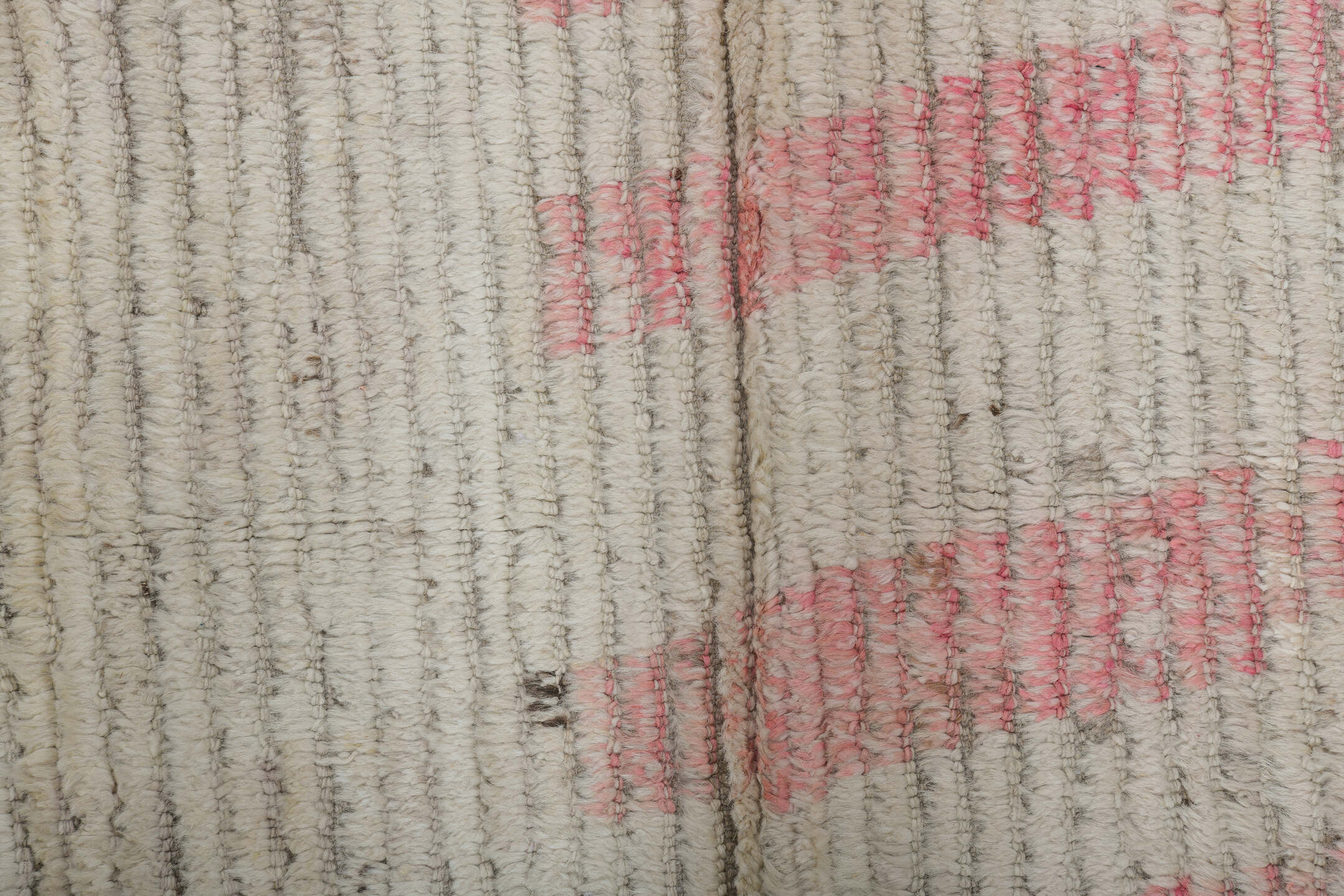 8' x 11' one-of-a-kind handmade vintage Tulu large size rug. Color palette: antiquewhite, dim gray, gray, light gray, linen