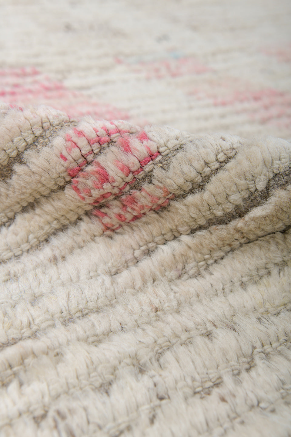 8' x 11' one-of-a-kind handmade vintage Tulu large size rug. Color palette: antiquewhite, dim gray, gray, light gray, linen