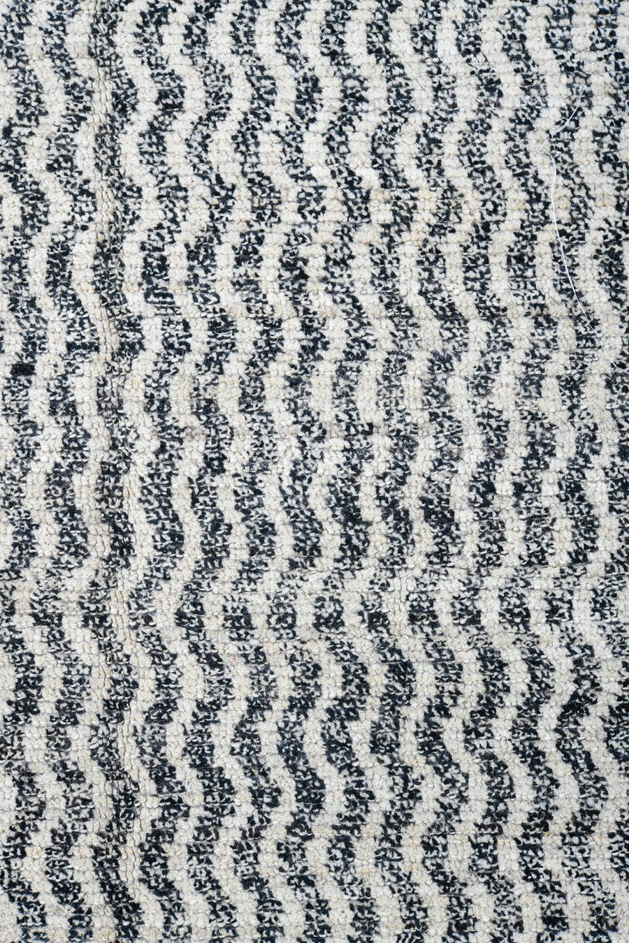 14' x 19' one-of-a-kind handmade vintage Tulu oversize rug. Color palette: ivory, blue-gray, teal, slate, gray, blue