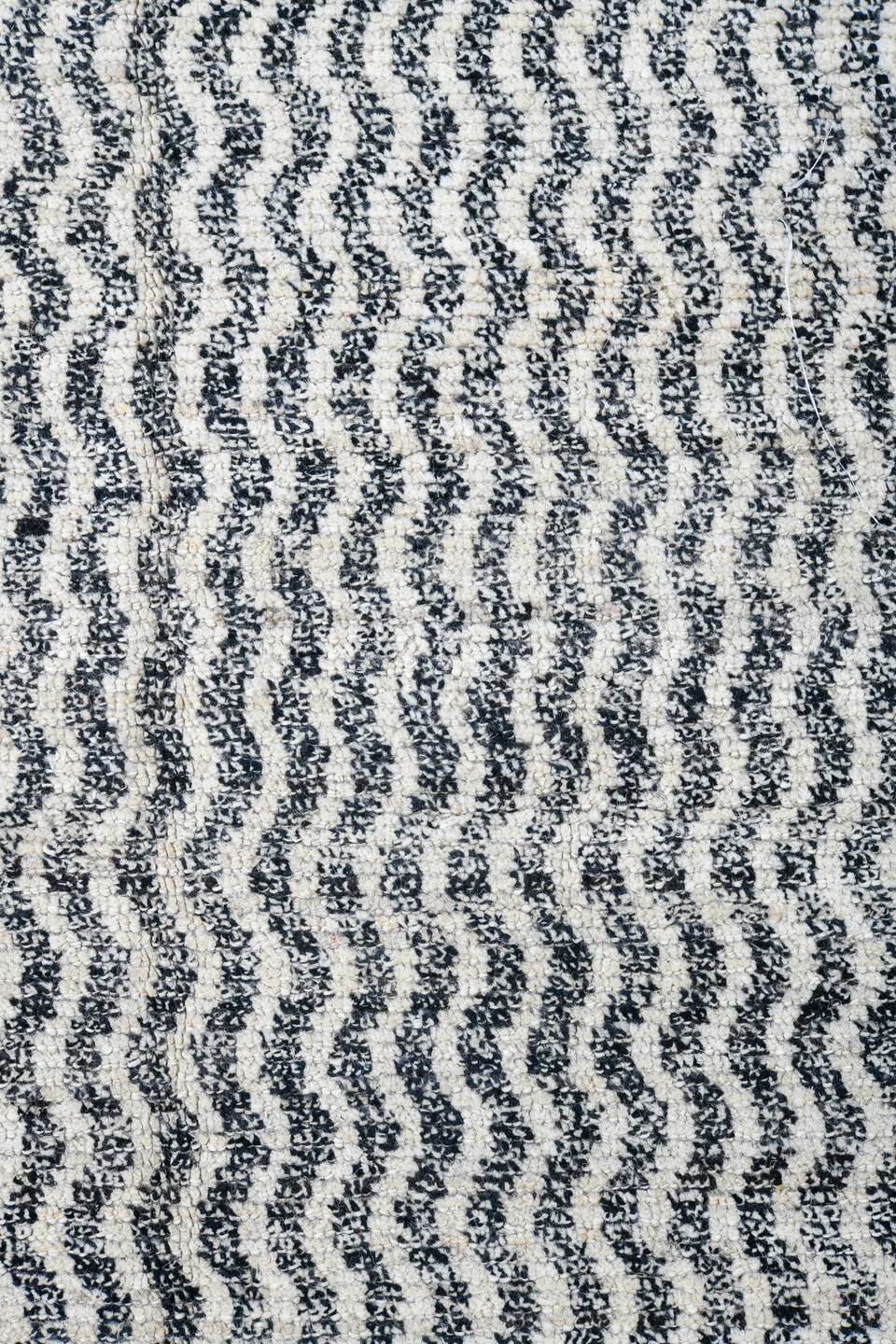 14' x 19' one-of-a-kind handmade vintage Tulu oversize rug. Color palette: ivory, blue-gray, teal, slate, gray, blue