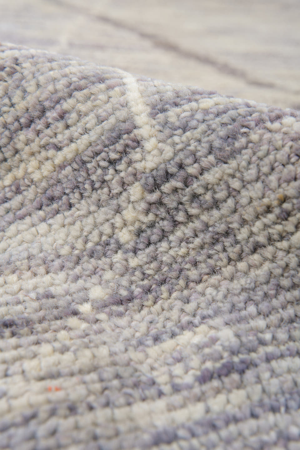10' x 13' one-of-a-kind handmade vintage Tulu large size rug. Color palette: ivory, gray, charcoal, cream, taupe, black