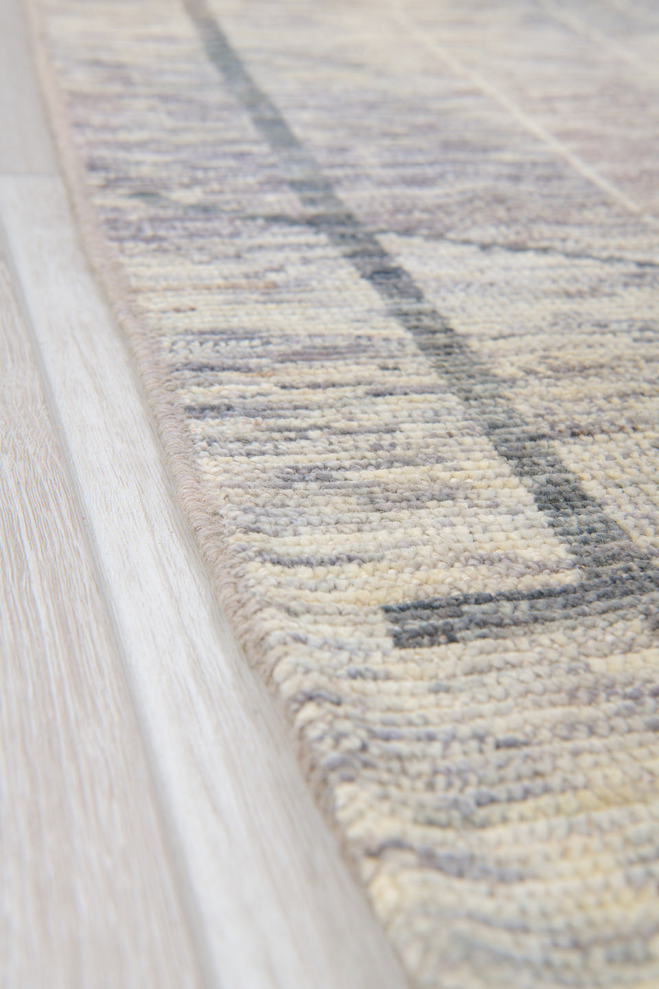 10' x 13' one-of-a-kind handmade vintage Tulu large size rug. Color palette: ivory, gray, charcoal, cream, taupe, black