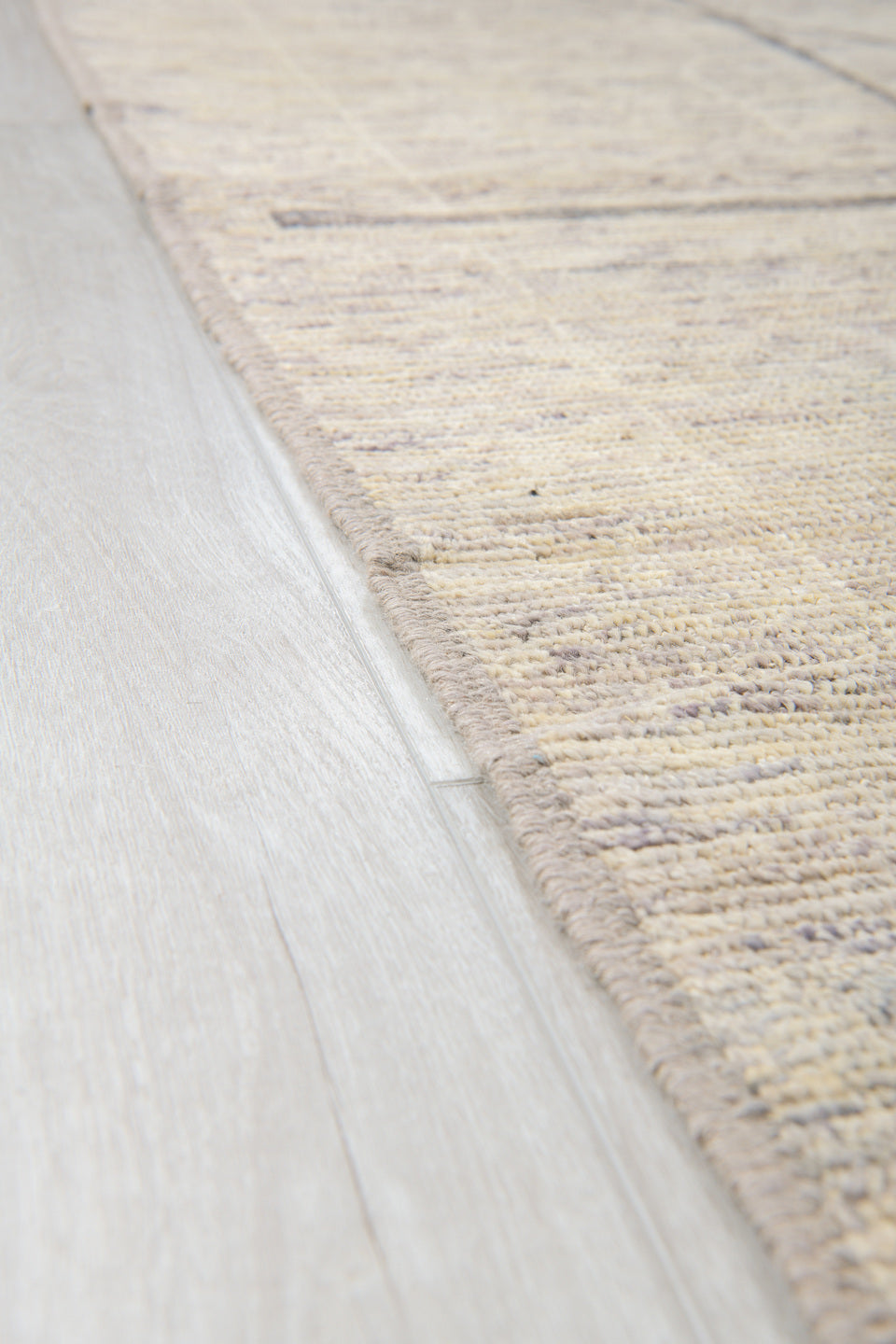 9' x 12' one-of-a-kind handmade vintage Tulu large size rug. Color palette: ivory, taupe, charcoal, cream, gray, beige