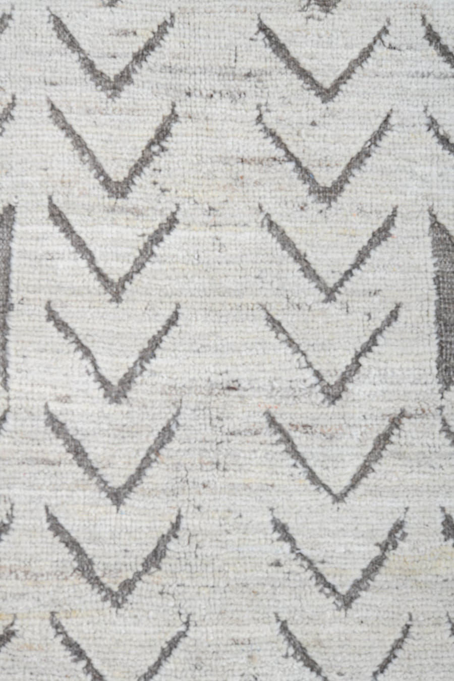 9' x 11' one-of-a-kind handmade vintage Tulu large size rug. Color palette: ivory, taupe, gray, cream, beige