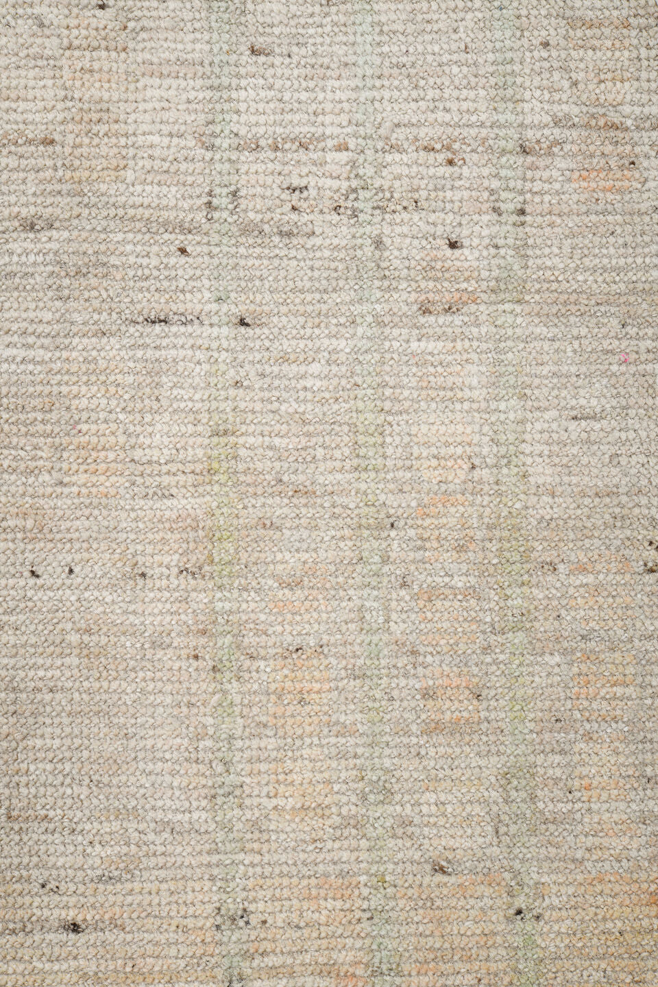 13' x 19' one-of-a-kind handmade vintage Tulu oversize rug. Color palette: ivory, cream, pale gold, pale blue, blush, beige