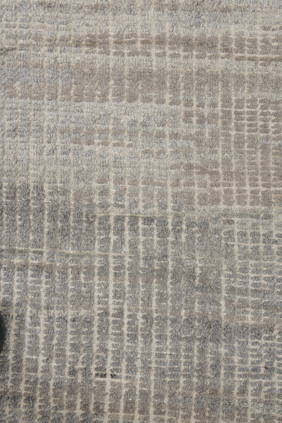 10' x 14' one-of-a-kind handmade vintage Tulu large size rug. Color palette: dark gray, gainsboro, gray, light gray