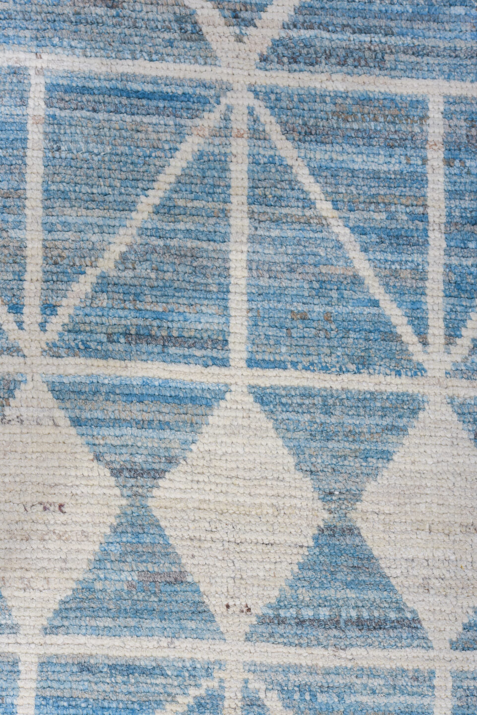 9' x 11' one-of-a-kind handmade vintage Tulu large size rug. Color palette: black, blue, dark gray, dim gray, gainsboro