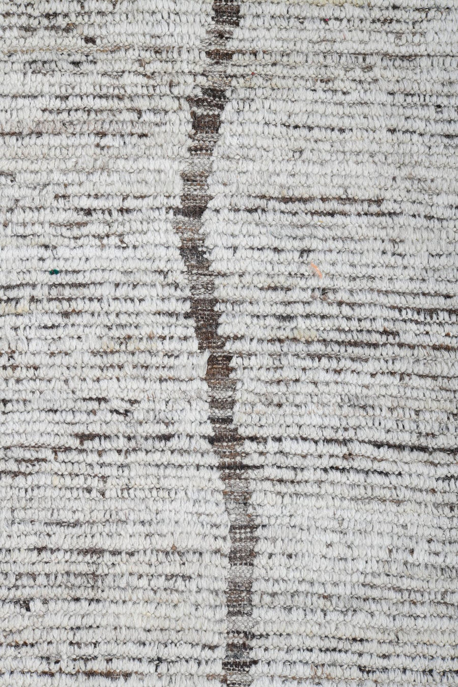 9' x 12' one-of-a-kind handmade vintage Tulu large size rug. Color palette: ivory, taupe, brown, cream, beige, gray