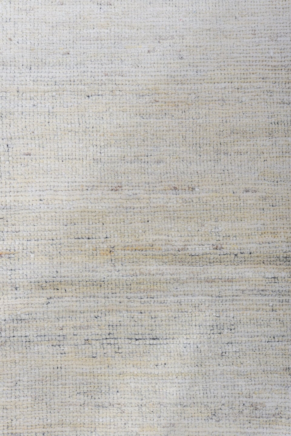6' x 9' one-of-a-kind handmade vintage Tulu medium size rug. Color palette: ivory, charcoal, cream, taupe, gray, black