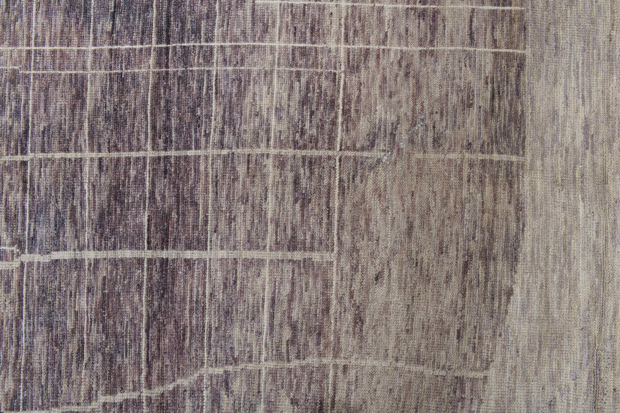 10' x 13' one-of-a-kind handmade vintage Tulu large size rug. Color palette: dark gray, gainsboro, gray, light gray