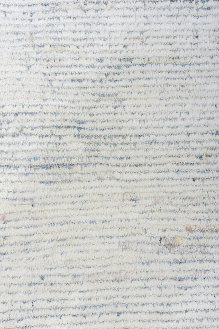 13' x 16' one-of-a-kind handmade vintage Tulu oversize rug. Color palette: ivory, pale blue, cream, light gray, light blue