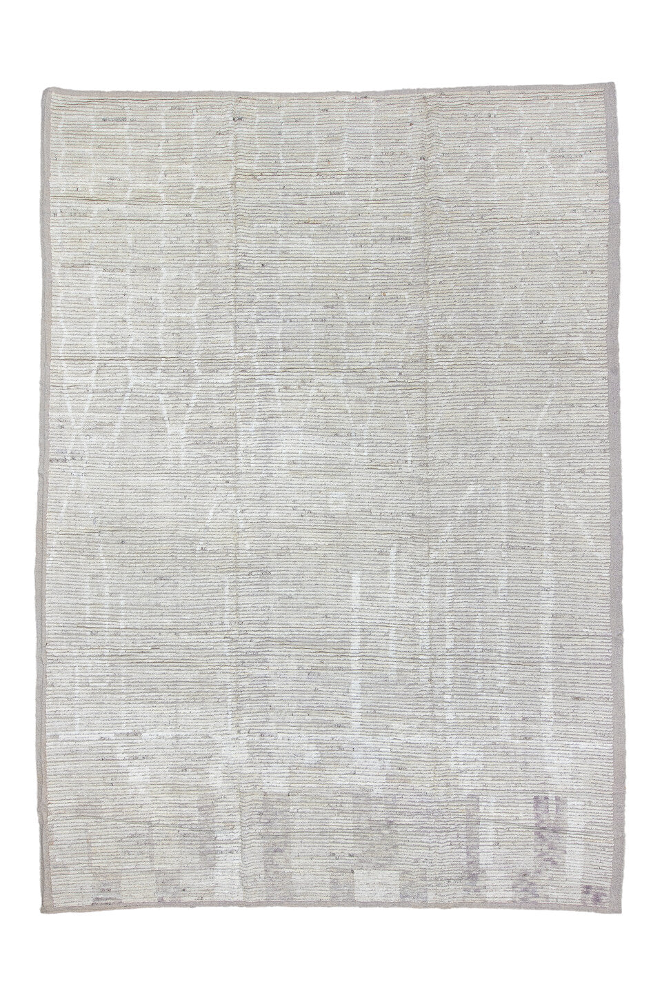 10' x 14' one-of-a-kind handmade vintage Tulu large size rug. Color palette: dark gray, gainsboro, gray, light gray