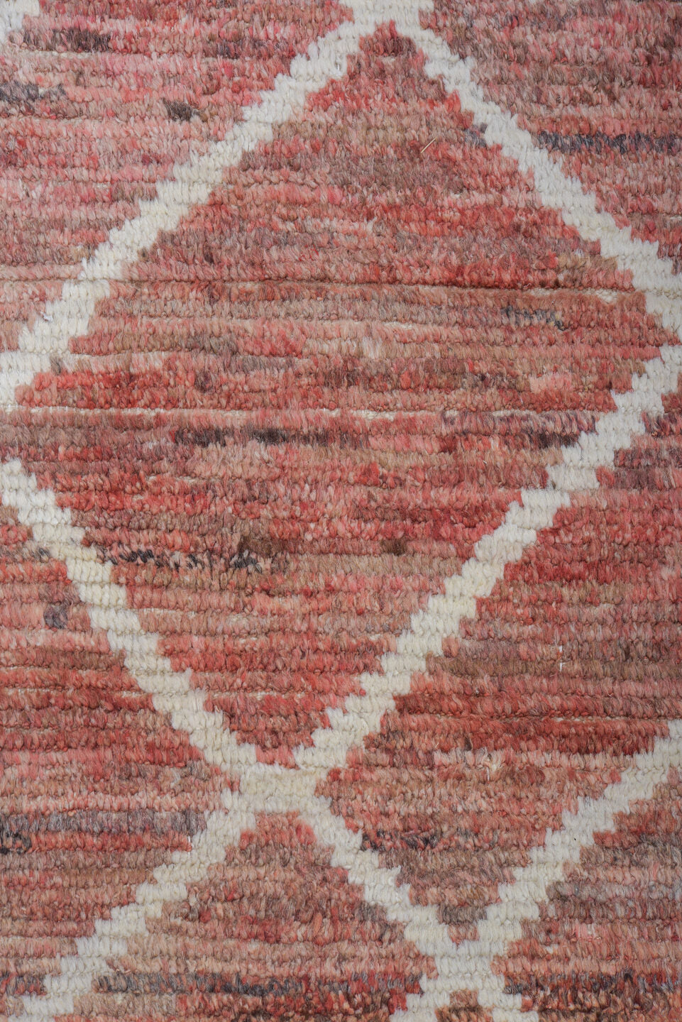 10' x 13' one-of-a-kind handmade vintage Tulu large size rug. Color palette: brown, gainsboro, gray, light blue, light gray