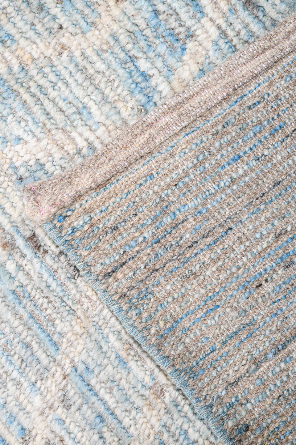 5' x 21' one-of-a-kind handmade vintage Tulu rug. Color palette: black, blue, dark gray, dim gray, gainsboro, gray