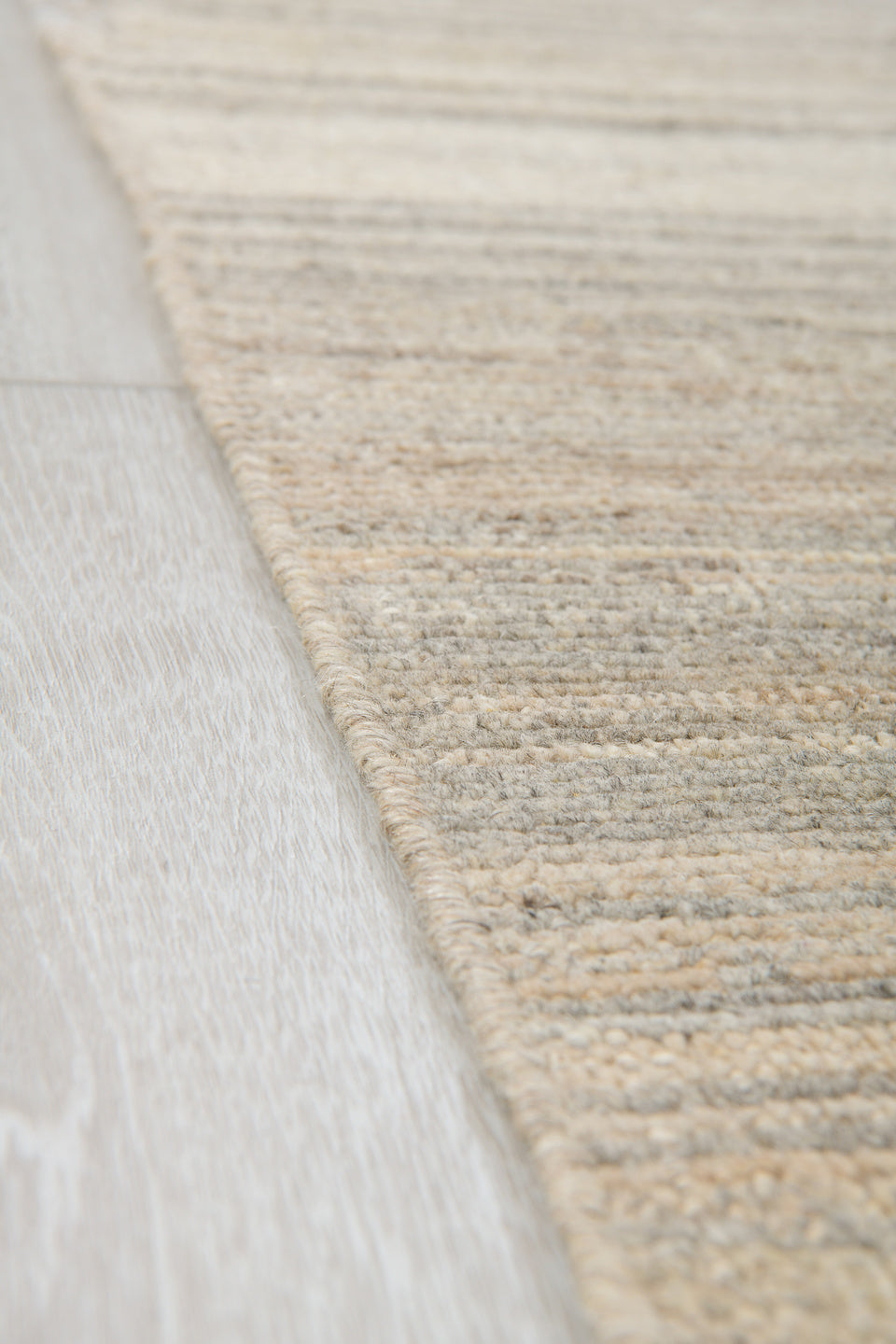 10' x 14' one-of-a-kind handmade vintage Tulu large size rug. Color palette: ivory, beige, taupe, gray, greige